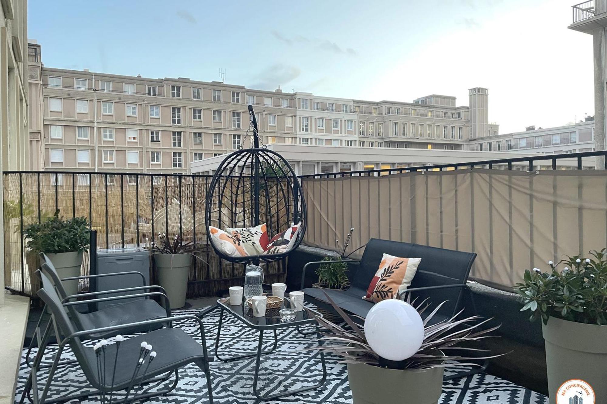 Bienvenue Au Chillou - Parking - Terrasse Apartment Le Havre Exterior photo